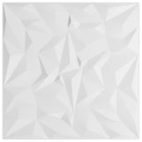 Vidaxl 12 pannelli murali Ametista 3 m² 50x50 cm XPS bianco