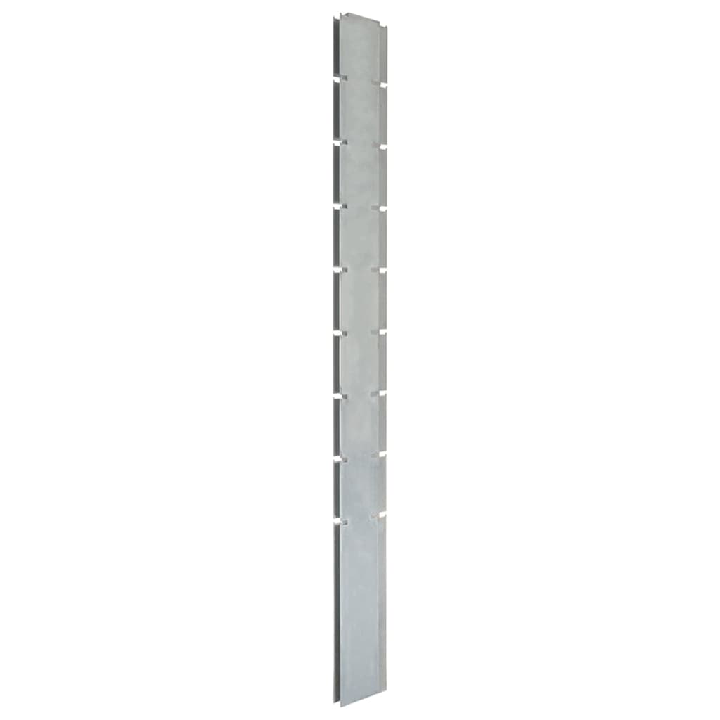 Vidaxl Fence Posts 20 ST 220 cm en acier galvanisé en acier couleurs