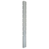 Vidaxl fence posts 20 st 220 cm galvanized steel silver colored