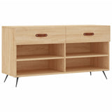 VidaXL Schuhbank 102x35x55 cm Holzwerkstoff Sonoma-Eiche-farbig