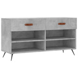 Vidaxx Schuhbank 102x35x55 cm Holzwerkstoff betongrau