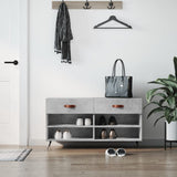 Vidaxx Schuhbank 102x35x55 cm Holzwerkstoff betongrau