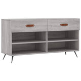 Vidaxl Schuhsofa 102x35x55 cm verarbeitetes Holzgrau Sonoma Eiche Farbe