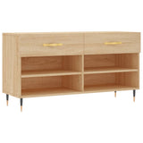 VidaXL Schuhbank 102x35x55 cm Holzwerkstoff Sonoma-Eiche-farbig