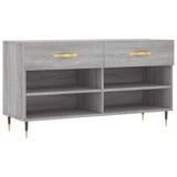Vidaxx Schuhbank 102x35x55 cm, Holzwerkstoff, Farbe Sonoma-Eiche grau