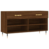 VidaXL Schuhbank 102x35x55 cm Holzwerkstoff Sonoma-Eiche-farbig