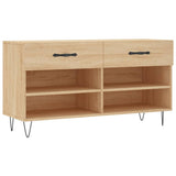 VidaXL Schuhbank 102x35x55 cm Holzwerkstoff Sonoma-Eiche-farbig