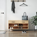 VidaXL Schuhbank 102x35x55 cm Holzwerkstoff Sonoma-Eiche-farbig