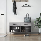 Vidaxx Schuhbank 102x35x55 cm, Holzwerkstoff, Farbe Sonoma-Eiche grau