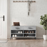 Vidaxx Schuhbank 102x35x55 cm Holzwerkstoff betongrau