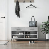 Vidaxx Schuhbank 102x35x55 cm Holzwerkstoff betongrau