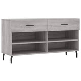 Vidaxx Schuhbank 102x35x55 cm, Holzwerkstoff, Farbe Sonoma-Eiche grau