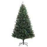 Vidaxl künstlicher Weihnachtsbaum mit Scharnieren und roten Beeren 150 cm