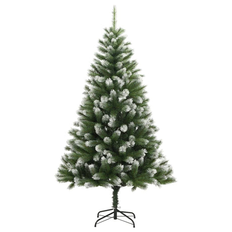 VidaXL Künstlicher Weihnachtsbaum mit Scharnieren und Schnee 150 cm