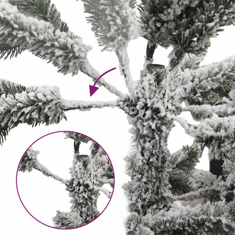 Vidaxl Kunstkerstboom mit Schnee 210 cm