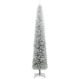 Vidaxl Kunstkerstboom narrow with standard and snow 270 PVC