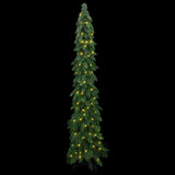 Vidaxl Kunstkerstboom med belysning 130 LED'er 210 cm