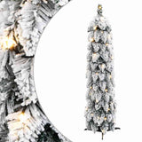 VidaXL Künstlicher Weihnachtsbaum mit Lichtern und Schnee 45 LEDs 90 cm