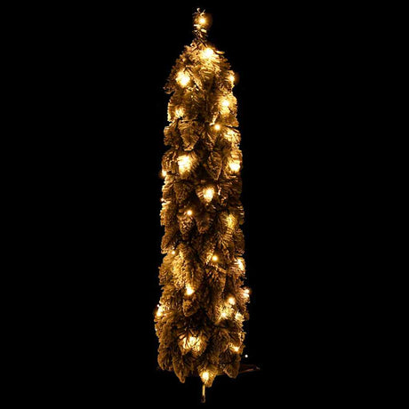 VidaXL Künstlicher Weihnachtsbaum mit Lichtern und Schnee 45 LEDs 90 cm