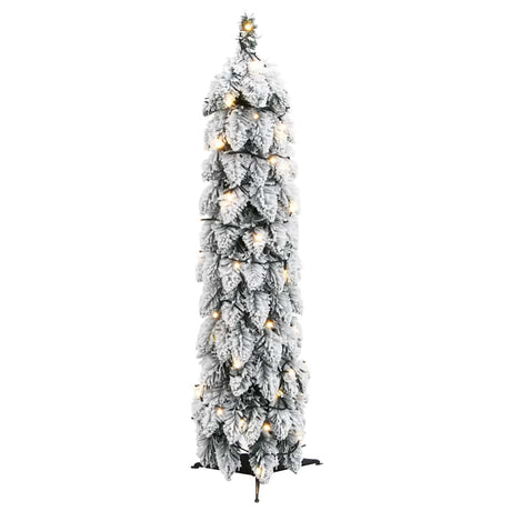 VidaXL Künstlicher Weihnachtsbaum mit Lichtern und Schnee 45 LEDs 90 cm