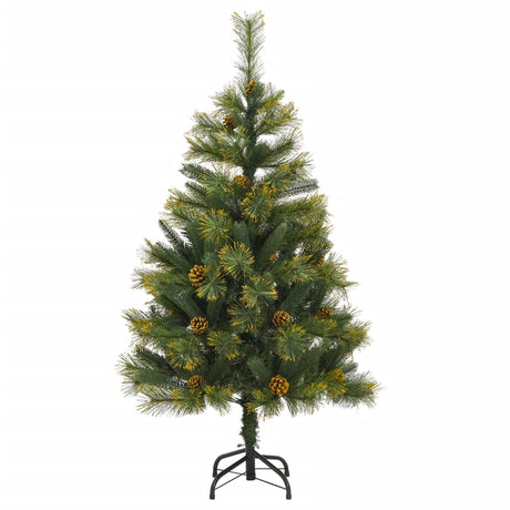 Vidaxx künstlicher Weihnachtsbaum mit Scharnieren und Tannenzapfen 120 cm