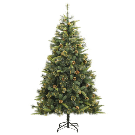 Vidaxx künstlicher Weihnachtsbaum mit Scharnieren und Tannenzapfen 240 cm