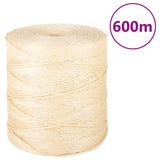 Vidaxl rep 2 mm 600 m 100% sisal