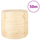 Vidaxl rep 6 mm 50 m 100% sisal