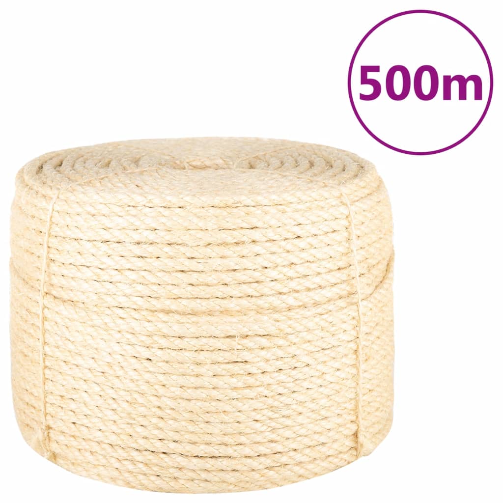 Vidaxl rope 10 mm 500 m 100% Sisal