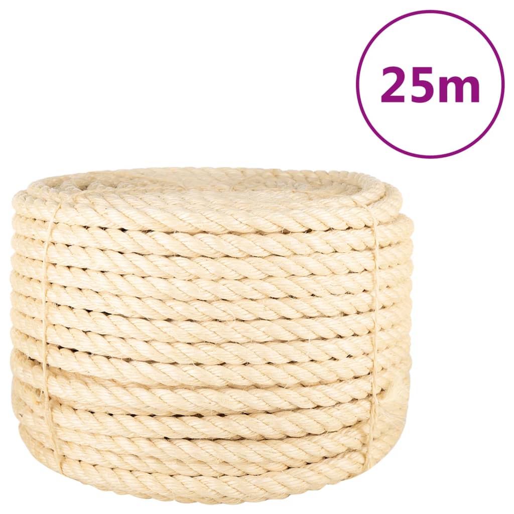 Vidaxxl-Seil 20 mm 25 m 100 % Sisal