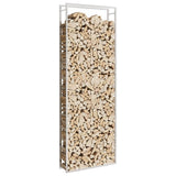 Vidaxx Kaminholzregal 110x28x312 cm Edelstahl