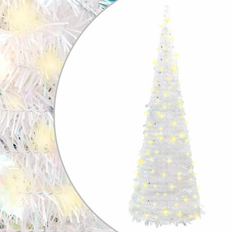 Vidaxl Kunstkerstboom Popup 50 LEDs 120 cm Weiß