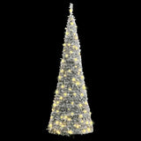 VidaXL Künstlicher Weihnachtsbaum Pop-up mit Schnee 200 LEDs 210 cm