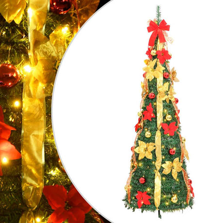 VidaXL Künstlicher Weihnachtsbaum Pop-up 50 LEDs 120 cm Grün