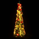Vidaxl Kunstkerstboom Popup 150 LEDs 180 cm Grün