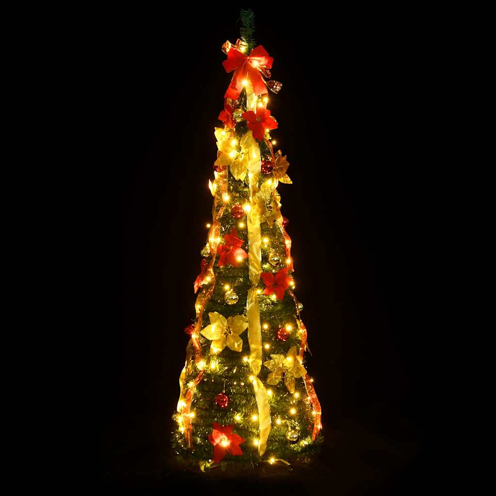 Vidaxl kunstkerstboom pop-up 200 led's 210 cm groen