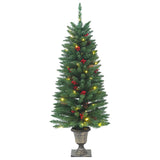 Vidaxl Künstliche Weihnachtsbäume 2 St 100 LEDs 120 cm Grün