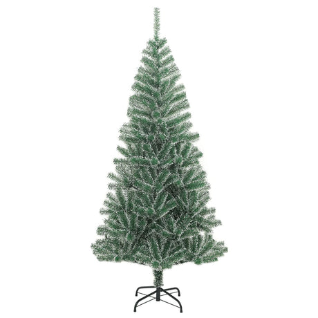 Vidaxl Kunstkerstboom mit Schnee 210 cm Grün