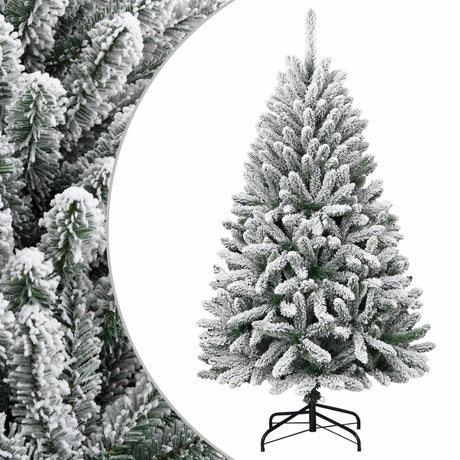 Vidaxl Kunstkerstboom mit Scharnieren und Schnee 120 cm