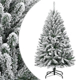 Vidaxl Kunstkerstboom mit Scharnieren und Schnee 150 cm