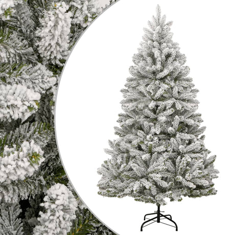VidaXL Künstlicher Weihnachtsbaum mit Scharnieren und Schnee 180 cm