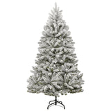 VidaXL Künstlicher Weihnachtsbaum mit Scharnieren und Schnee 180 cm