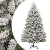 Vidaxl kunstkerstboom met scharnieren en sneeuw 240 cm