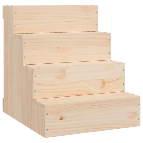 Vidaxx Haustiertreppe 40x49x47 cm massives Kiefernholz