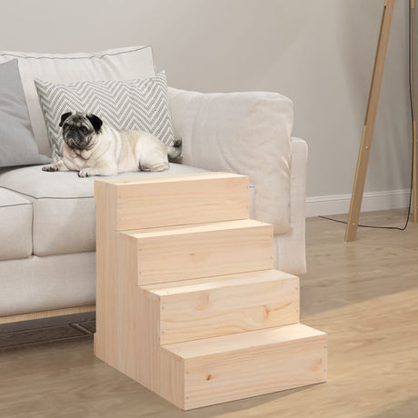 Vidaxx Haustiertreppe 40x49x47 cm massives Kiefernholz
