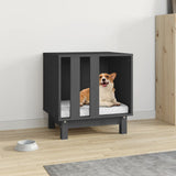 Vidaxl dog loft 50x40x52 cm Solid pine gray gray