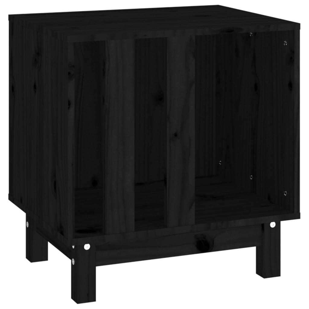 Vidaxl dog loft 50x40x52 cm pino solido nero