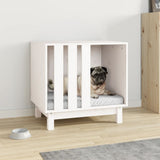 Vidaxl Dog Loft 60x45x57 cm Festkiefer weiß