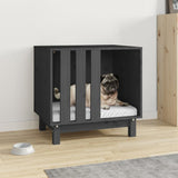 Vidaxl Dog Loft 60x45x57 cm Solid Pine Grey Grey