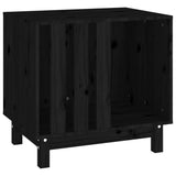 Vidaxl Dog Loft 60x45x57 cm Pino solido nero